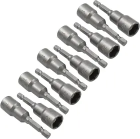 Zc202308142324 Hordion 10 Pcs 1/2 Inch/ 12.5mm Hex Nut Driver Magnetic Extension Socket Drill Bit Holde