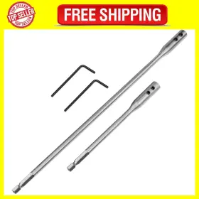 Hotop 445035341361 4 Pieces 1/4 Drill Bit Extension Set Wood Spade 6 And 12 Inc