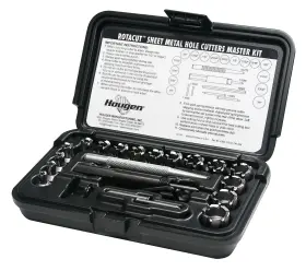 11085 Hougen Rotacut Hole Cutter Master Kit - Fractional 21 Piece 1/4 To 3/4 Inch Cutte