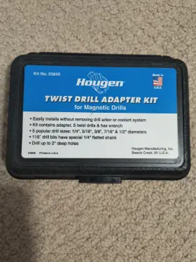 Hou-03845 Hougen New Twist Drill Adapter Kit For Mag Drills