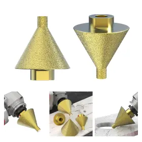 407101104 Huhao Diamond Beveling Chamfer Bit For Angle Grinders 50mm Countersink Drill Fo