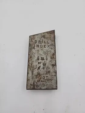 1930617 Huot Index Drill Bit Metal Box St Paul Pat Usa Vintage Tools With Bits