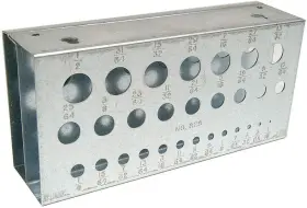 11900 Huot Manufacturing Drill Bit Stand 29 Capacity For Inch Sizes 1/16 To 1/2 In 1/6