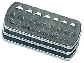 Hwi 789611275976 Steel Metal Fractional Drill Bit Storage Index Holder Holding Organizer Stand