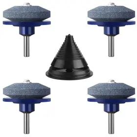Lc2026-mds-4sl-p Hxxf 4pcs Lawnmower Blade Sharpener Universal Rotary Balancer Power Hand Drill Blue Lc2026-mds-4sl-p Hxxf 4pcs Lawnmower Blade Sharpener Universal Rotary Balancer Power Hand Drill Blue