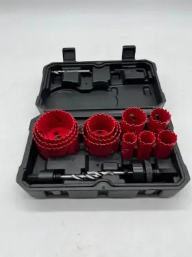 Hs13b Hychika Bi-metal Hole Saw Kit 17 Pcs High Speed Steel 3/4 Inch To 2-1/2