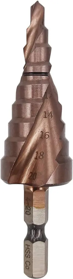 Hymnorq 313043154143 Step Drill Bit For Stainless Steel And Iron M35 Grade 5% Cobalt Hss-co