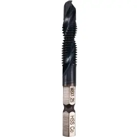 43398-25491 Hymnorq M8 Combination Tap And Drill Bit - Tiain Coated M35 Cobalt Steel 118 Split