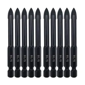 Yg6x Hymnorq 738627664410 5/16 Inch Glass And Tile Drill Bit 10pc Set Tungsten Carbide ... Fast Ship