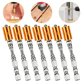 Ibrookauction 655887912993 7x 1/4 Inch Hex Drywall Screw Setter Magnetic Positioning Screwdriver Bits Ph2