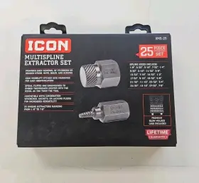 Xms-25 Icon 58699 Brand New Multispline Extractor Set 25 Piece - Free Shipping