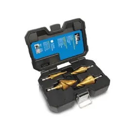 36-700 Ideal Spiral Step Bit 4pc Kit Titanium Nitride Impact Rated
