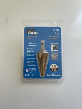 36-704 Ideal Spiral Step Bit 1/2 Inch - 1 New