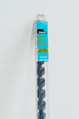 35-824 Ideal Industries Nailbiter Premium Ship Auger Bit 13/16 Inch Hole Diameter 15 Twist Length