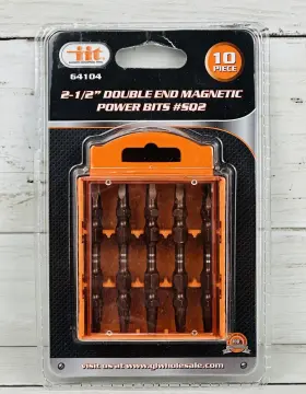 64104 Iit New Power Drill Bits 2-1/2 Inch Double End Magnetic #sq2 In Case