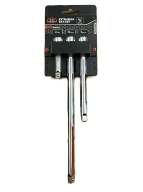 53425 Iit Tools 3pc 3/8 Inch Drive Extension Bars 3 6 10 Set
