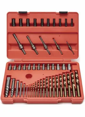 Infinity 837013042020 55pc Master Screw Extractor And Left Hand Drill Bit Guide Set Bolt Stud Removers