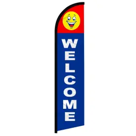Infinity Republic 840806140773 - Welcome Happy Face Windless Full Red White Blue