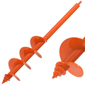 Inad-002-4-24 Insaga Auger Drill Bit For Planting 4 X 24ftft Threaded Garden Post Hole Digger