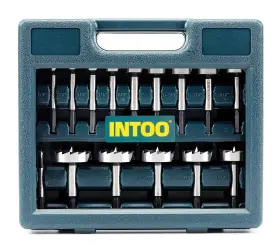Intoo 791265838513 Hex Shank Forstner Bit Set 16 Pcs Multi Sided Wood Drill