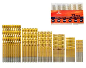 Lr4260a Intoo Mini Drill Bit Set 60 Pcs 12 Free High Speed 0.75 Inches Yellow
