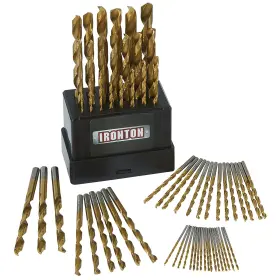 4986743 Ironton 63-pc. Sae Titanium-coated Drill Bit Set