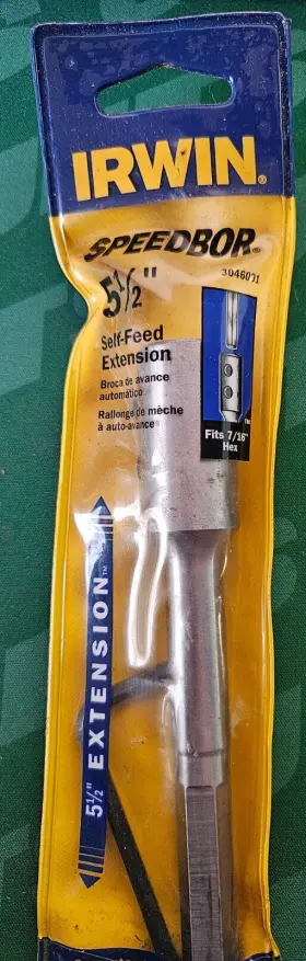 3046221 Irwin 024721088062 Speedbor 5-1/2 Inch Self-feed Extension
