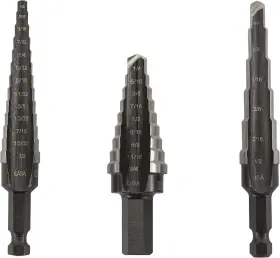 10502zr Irwin 100076938754 Tools Step Drill Bit Set 3-piece