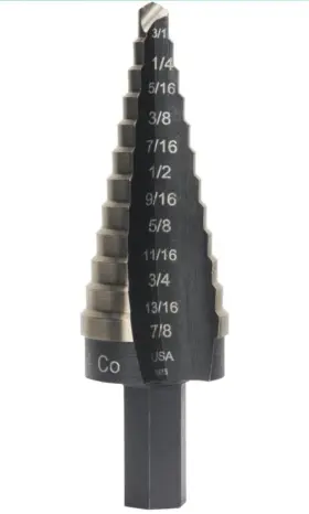 10234cb Irwin #4 Unibit Step Drill Bit 3/16 Inch - 7/8 Speed Point Cobalt Usa New