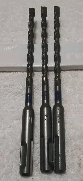 146sds Irwin 3pc Sds 1/4 Inch 6-1/4 Carbide Roto Hammer Drill Bit Set