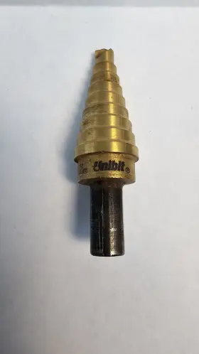15103 Irwin #3t Unibit Step Drill Bit 1/4 Inch - 3/4 Speed Point Titanium Usa