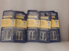 1837327 Irwin Lot Of 5 10 Bits #2 Philllips Impact Insert Bits. One Inch #1837327