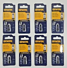1837371 Irwin Lot Of 8 #2 Drywall Impact Insert Bit 1 Inch Precision Tip