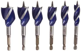 1877239 Irwin Tools Speedbor Drill Bit Set For Wood 4-inch 6-piece One Size