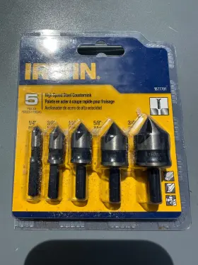 1877791 Irwin 5-pc. Black Oxide Countersink Drill Bit Set -