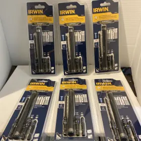 1888628 Irwin Lot Of 6 Tapcon 3/16 Inch Cobalt Steel Impact Drill Bit 4 Pc. Set