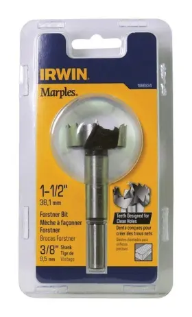 1966934 Irwin J Marples 1-1/2 Inch Wood Boring Forstner Drill Bit #1966934