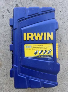 1988892 Irwin Impact Screwdriver Bit Set 26 Pieces With Storage Case