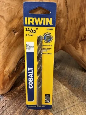 3016022 Irwin 3016122 11/32 Inch Cobalt Drill Bit #3016022 8.7mm Hardened Steel Split Point