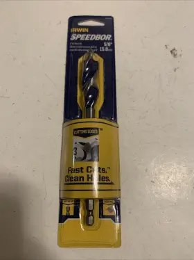 3041002 Irwin Speedbor Max Speed 5/8 Inch X 6 Triflute Bit - 1/4 Drive
