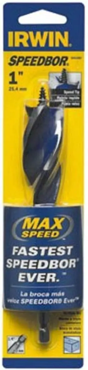 3041007 Irwin Speedbor Lot Of 2 1 Inch Max Standard Length Spade Bit New