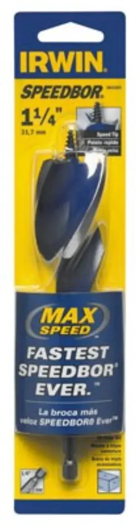 3041009 Irwin 3 Pack Speedbor Max Drill Bit 1.25 X 6- Inch