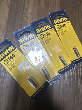 3053029 Irwin T40 Torx Power Bit Lot Of 4 Nos