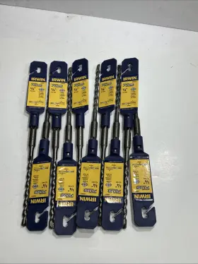 322017 Irwin Box Of 10 1/4 Inch Sds Plus Hammer Drill Bit