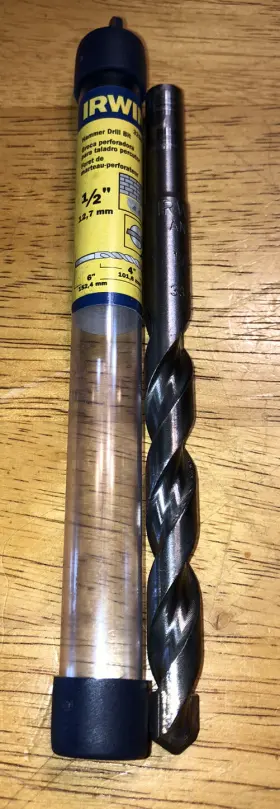 326015 Irwin Hammer Drill Bit 1/2 Inch # Clean