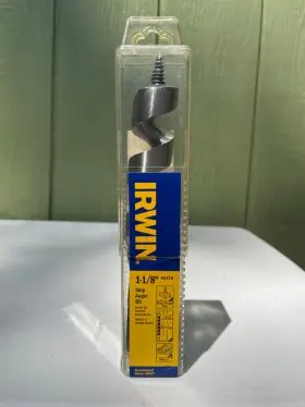 42418 Irwin New 1-1/8 Inch X 7-1/2 Ship Auger Bit Wood Boring #42418