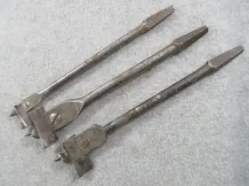 444001j Irwin 3 Adjustable Wood Bits Hand Brace #2 7/8 To Inch 1 And Miller Falls