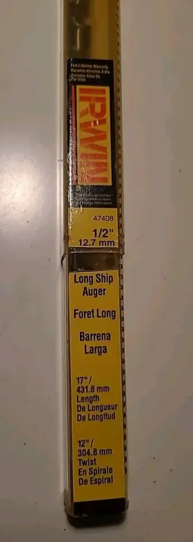 12.7m Irwin 47408 1/2 Drill Bit