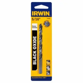 67520 Irwin Black Oxide High-speed Steel Drill Bit Jobber Length 5/16 Inch -