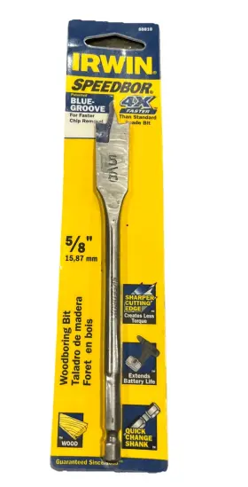 88810 Irwin Speedbor Spade Drill Bit 0.625- Inch